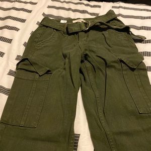 Green cargo pants